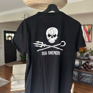 Sea Shepherd Logo Black Graphic Tee